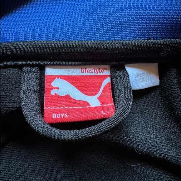 PUMA Black and Blue Zip Up Sweater - Picture 3 of 3